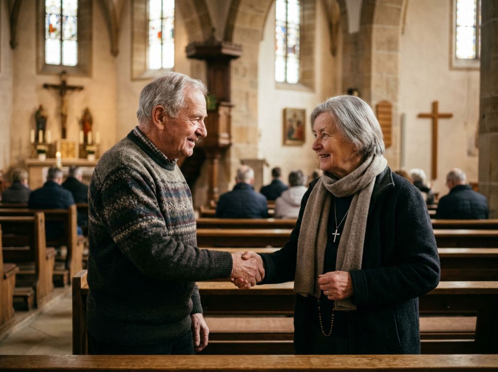 Friedensgruss Heiige Messe - ki-generiert